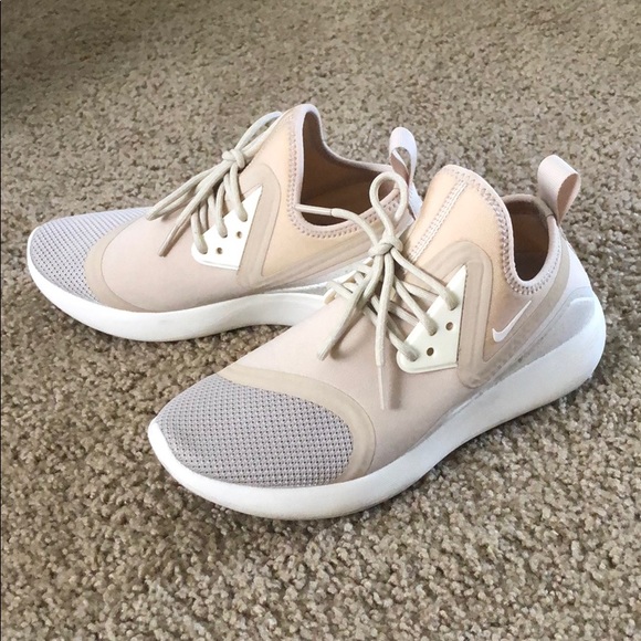 Nike Shoes | Nike Lunarcharge Nude Neoprene Tennis Shoes | Poshmark